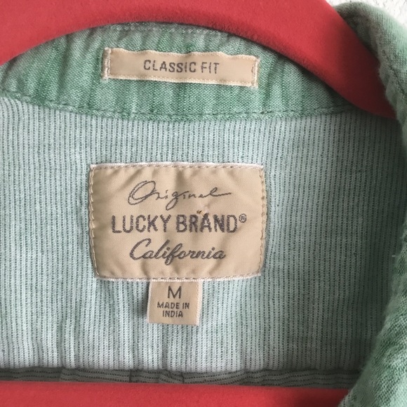 Lucky Brand Classic Fit Sydney Shirt Medium - Picture 7 of 7